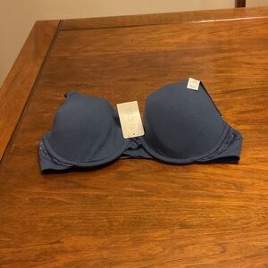 La SENZA Midnight Blue Bra with Subtle Lace